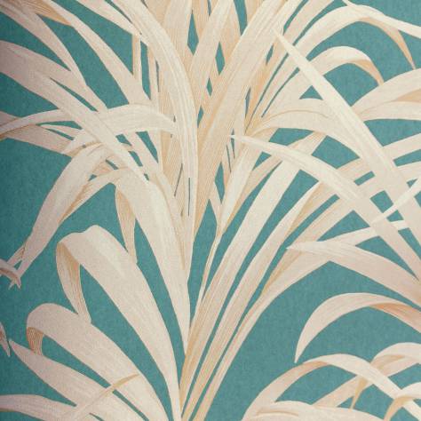 Casadeco Louise Wallpapers Fougeres Wallpaper - Turquoise - 28926505