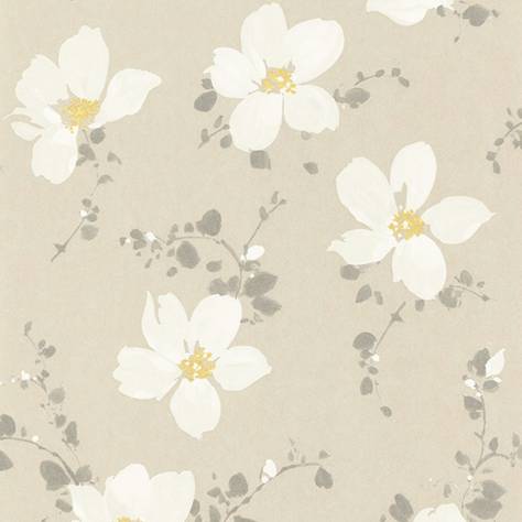 Casadeco Florescence Fabrics and Wallpapers Sabatini Wallpaper - Taupe/Rose - 82321202