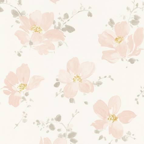 Casadeco Florescence Fabrics and Wallpapers Sabatini Wallpaper - Rose - 82324127