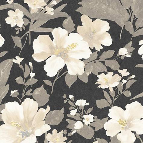 Casadeco Florescence Fabrics and Wallpapers Luxembourg Wallpaper - Gris - 82349508