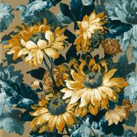 Sunforest Wallpaper - Gilver/Denim
