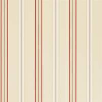 Dunston Stripe Wallpaper - Vermilion