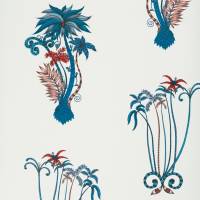 Emma J Shipley Jungle Palms Wallpaper - Blue