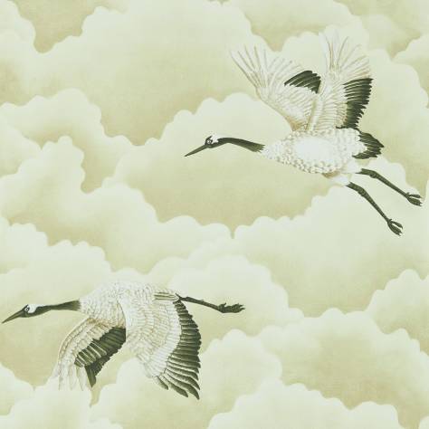 Harlequin Palmetto Wallpapers Cranes in Flight Wallpaper - Pebble - HGAT111231