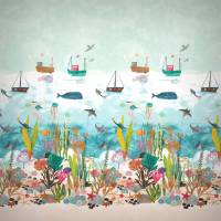 Above and Below Wallpanel - Marine Life