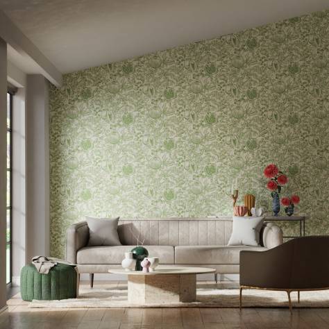 Harlequin Colour 3 Wallpapers Melograno Wallpaper - Celestial/Fig Blossom - HQN3112924