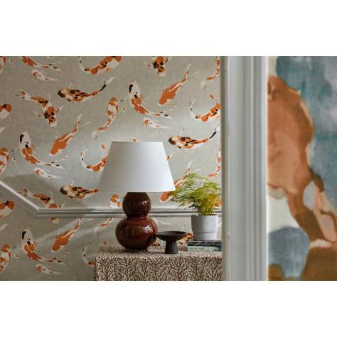 Harlequin Colour 4 Wallcoverings Wood Frog Wallpaper - Gold/Parchment - HC4W113013