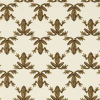 Wood Frog Wallpaper - Gold/Parchment