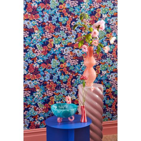 Harlequin Harlequin x Sophie Robinson Wallpapers Wildflower Meadow Wallpaper - Emerald/Amethyst/Peridot - HSRW113049