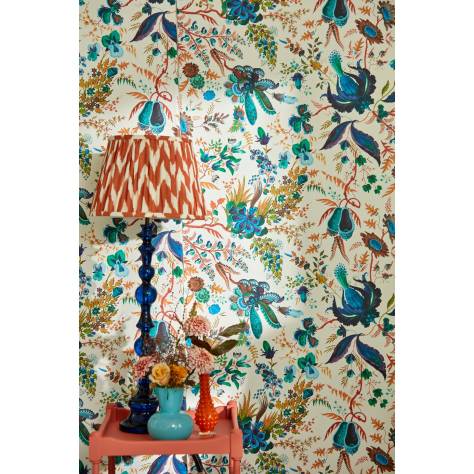 Harlequin Harlequin x Sophie Robinson Wallpapers Sticky Grass Wallpaper - Aquamarine - HSRW113052