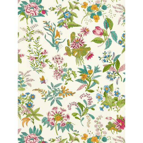 Harlequin Harlequin x Sophie Robinson Wallpapers Woodland Floral Wallpaper - Peridot/Ruby/Pearl - HSRW113057