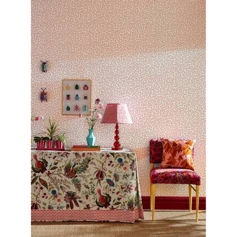 Harlequin Harlequin x Sophie Robinson Wallpapers Ric Rac Wallpaper - Rose Quartz - HSRW113061