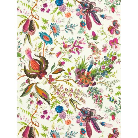 Harlequin Harlequin x Sophie Robinson Wallpapers Wonderland Floral Wallpaper - Spinel/Peridot/Pearl - HSRW113065